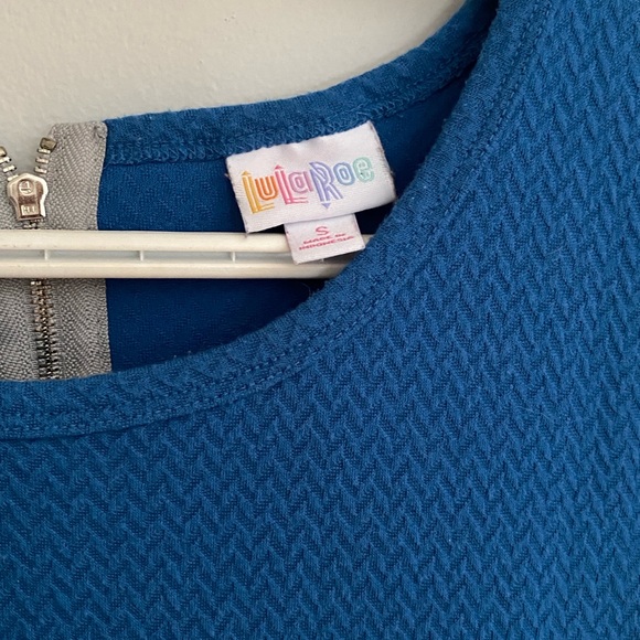 LulaRoe Royal Blue Vintage insp Dress Sm - Picture 3 of 9